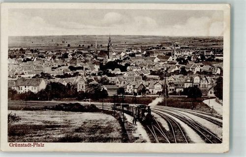 Grünstadt Eisenbahn Bahnhof Kirche