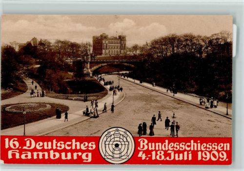 W2000 Hamburg Nr. 68 - 16. Bundesschießen 1909 AK Schützenverein