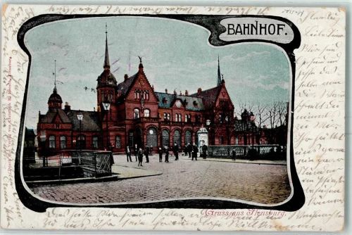 Flensburg 1901 Bahnhof