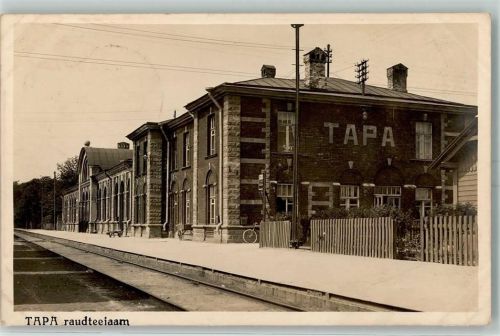 Tapa Taps Bahnhof AK Bahnhof Russland / Baltische Staaten 1929 Foto AK