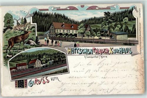 Lautenthal 1899 Hüttschenthaler Kurhaus Hirsch