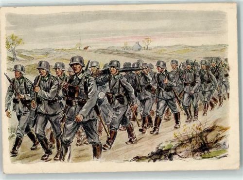 Infanterie im Vormarsch Nr 1 sign