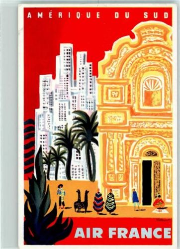 1966 Air France Sonderstempel Quinzaine Air France Marseille Luftpost