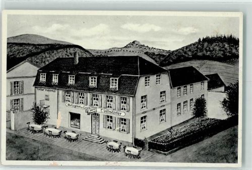 56414 W5431 Wallmerod , Westerw Gebrauchsspuren Gasthaus St. Hubertus