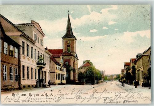 Bergen 1913 Pauluskirche Hund