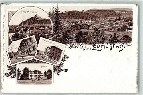 Landstuhl Marktstraße Kgl. Amtsgericht Bahnhof