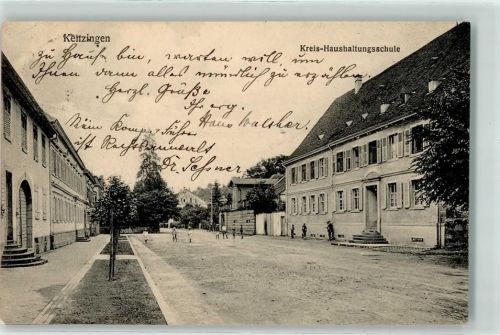 79341 W7832 Kenzingen 1914 - Kreis-Haushaltungsschule Rot Kreuz Stempel