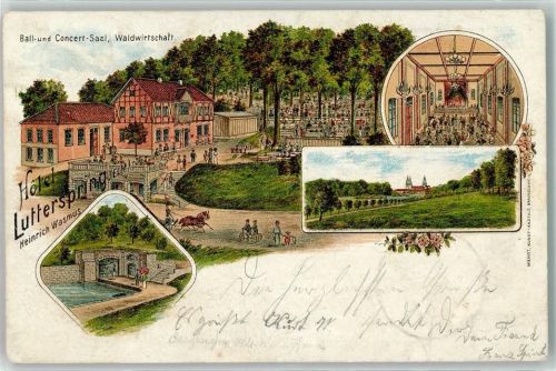 Königslutter 1898 Hotel Lutterspring Ball- und Concertsaal