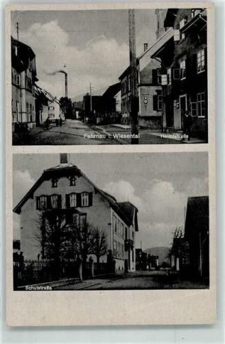 79650 W7860 Fahrnau Gebrauchsspuren Hauptstraße Schulstraße Fabrik Mann