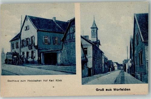 Worfelden Gasthaus zum Hessischen Hof Karl Klink