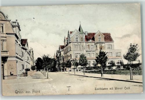 Peine 1906 Teichdamm Wiener-Cafe