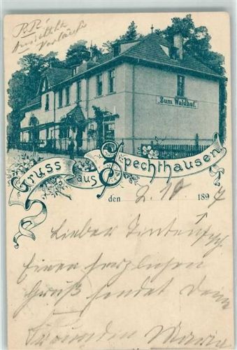 Spechthausen 1897 Gasthaus Waldhof
