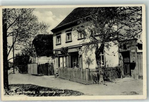 Horburg-Maßlau Geschäft Karl Kietz Kolonialwarenhandlung Stempel WK II