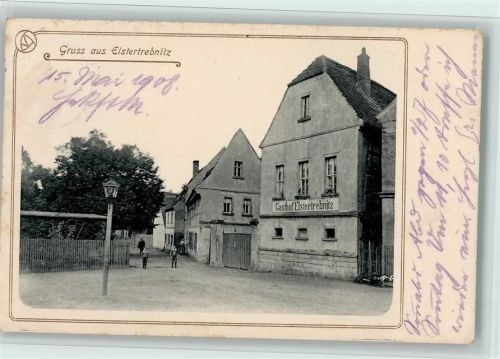 Elstertrebnitz Gasthaus, AK