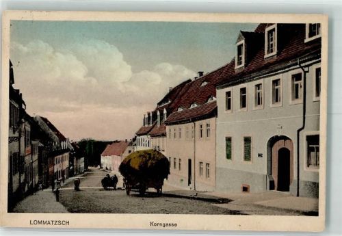 Lommatzsch Korngasse Heufuhrwerk