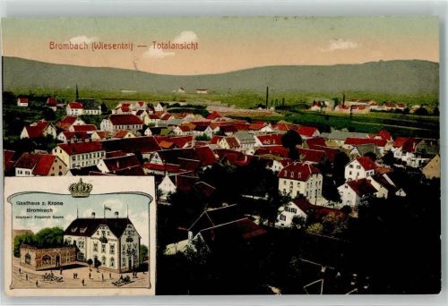 Brombach 1919 Gasthaus Zur Krone Friedrich Soohn