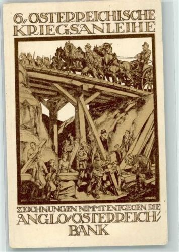 6. Österreichische Kriegsanleihe Anglo/Österreich/Bank Künstler der Wiener Werkstätte Diveky, Josef