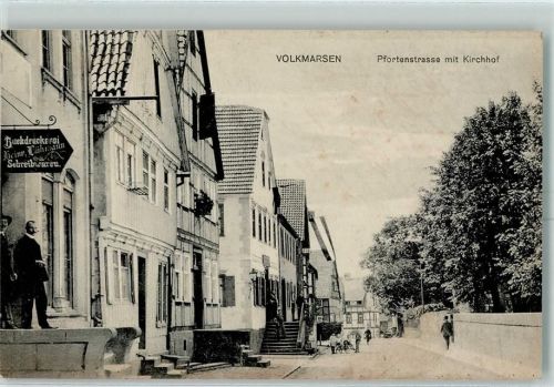 Volkmarsen Pfortenstraße mit Kirchhof