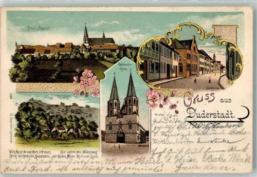 Duderstadt Kath. Kirche Sonnenschien Dorfstraße Reim
