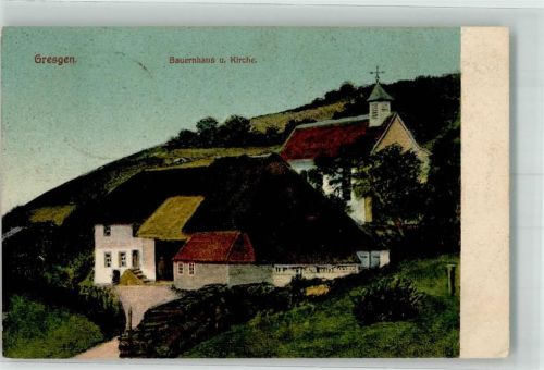 79669 W7863 Gresgen 1910 - Bauernhaus Kirche