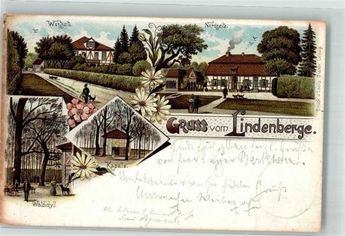 Duderstadt 1905 Gasthaus Lindenberge Waldidylle Kapelle Dorfstraße