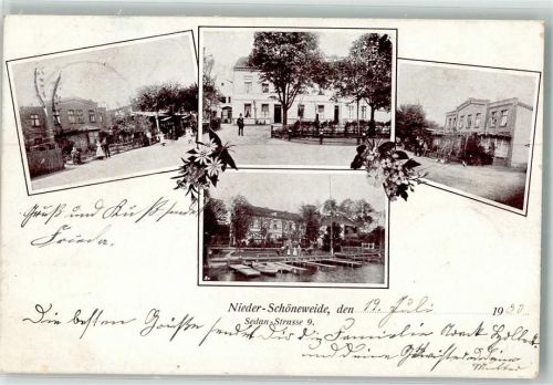 Niederschöneweide 1900 Bootsanlegestelle Gasthaus
