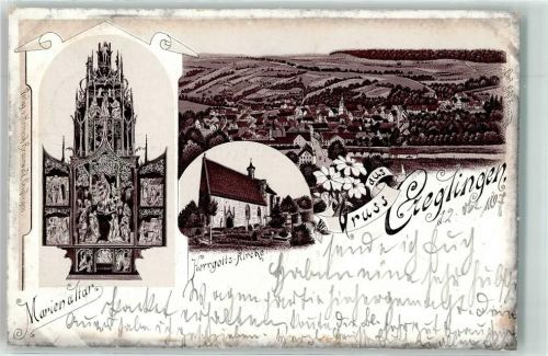 Creglingen 1897 Marienaltar Hergotts Kirche