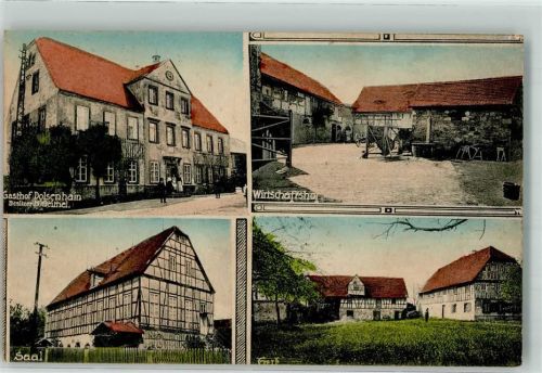 04655 O7231 Dolsenhain - Gasthaus B. Geithel Wirtschaftshof Saal Gut