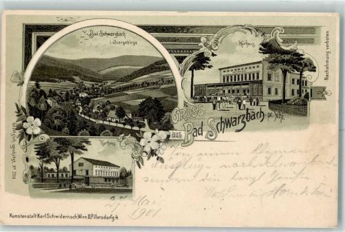 Bad Schwarzbach 1901 Gruss aus