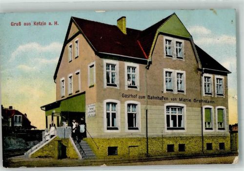 Ketzin 1921 Gasthaus zum Bahnhof