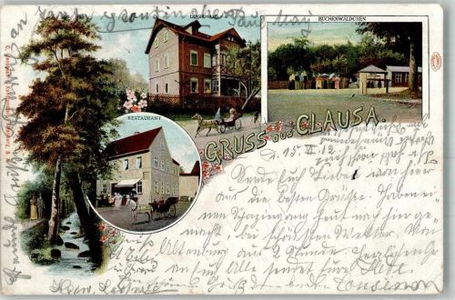 04603 O7401 Klausa 1902 - Gasthaus Logierhaus Buchenwäldchen