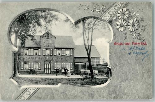 Zell Gasthaus Petry-Hof Fahrrad Passepartout Ort handschriftlich