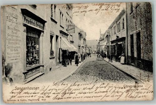 Sangerhausen 1904 Göpenstraße Bürsten-, Besen- und Pinsel-Fabrik & Lager