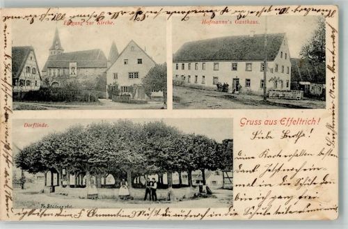 Effeltrich 1904 Gasthaus Hoffmann Dorflinde