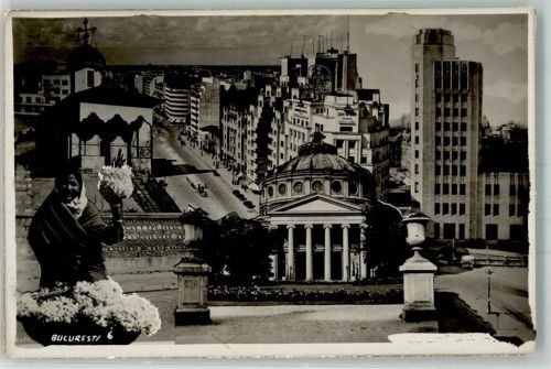 Bukarest 1941 Beruf Blumenverkäuferin