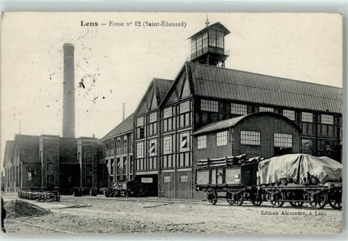 62300 Lens 1915 - Fosse No. 12 Saint Edouard Eisenbahn