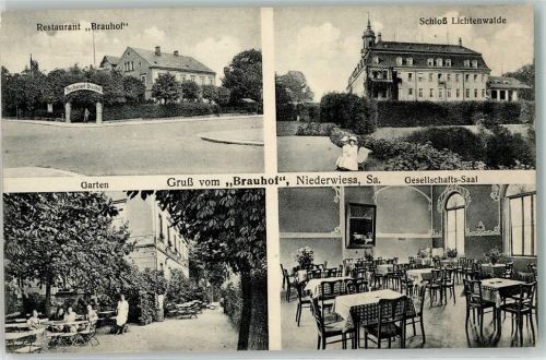 Niederwiesa Gasthaus Brauhof Schloss Lichtenwalde