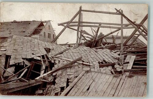Furth 1916 Sturm-Katastrophe 27. 05. 1916 Zerstörtes Fritschings-Gut