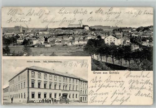 Schleiz 1903 Hotel Sonne Kutsche