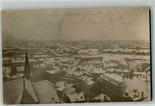 Riga 1918 Feldpost WK I Colmar geprüft Ort handschriftlich