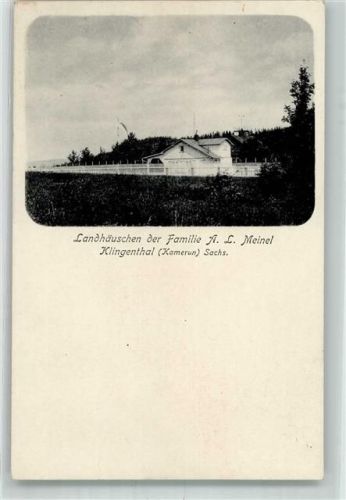 08248 O9650 Klingenthal Foto AK Familie Meinel's Landhäuschen