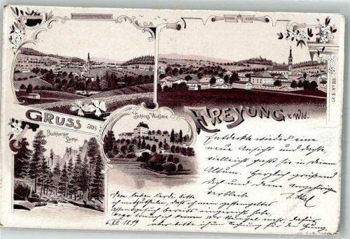 Freyung 1899 Schloß Wolfstein Bucherger Leithe