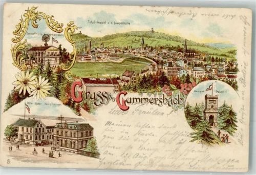 Gummersbach Hermannsburg Louisenhütte Kriegerdenkmal Hotel Koster