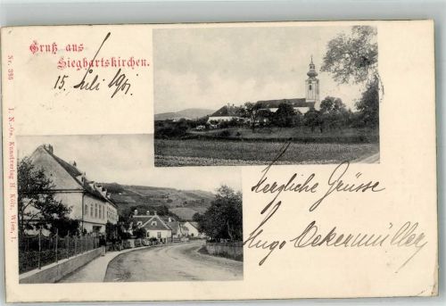 Sieghartskirchen 1901 Kirche