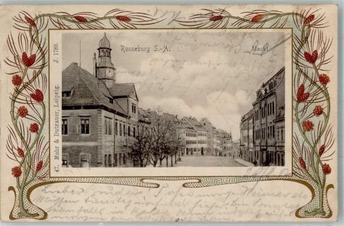 Ronneburg 1902 Markt