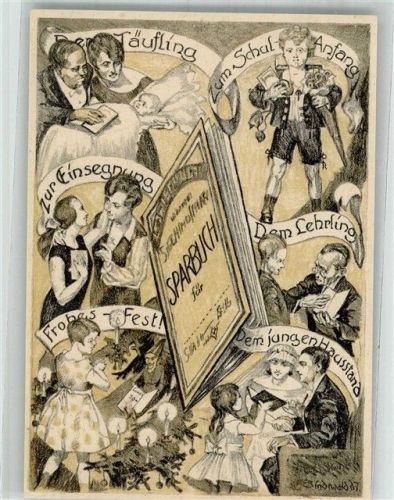 Berchtesgaden 1926 Sparbuch Werbung Weltspartag
