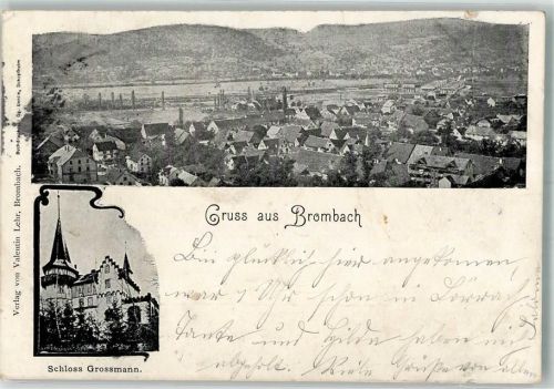 79539 W7850 Brombach , Kr Lörrach 1901 - Schloß Grossmann