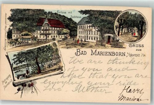 Kamenz Bad Marienborn Kurhaus Badehaus Poetengang Steinteich