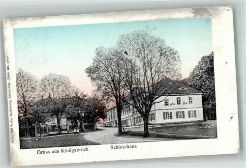 Königsbrück 1908 Gasthaus Schiesshaus
