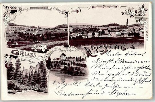 Freyung 1903 Schloss Wolfstein Buchenberger Leithe